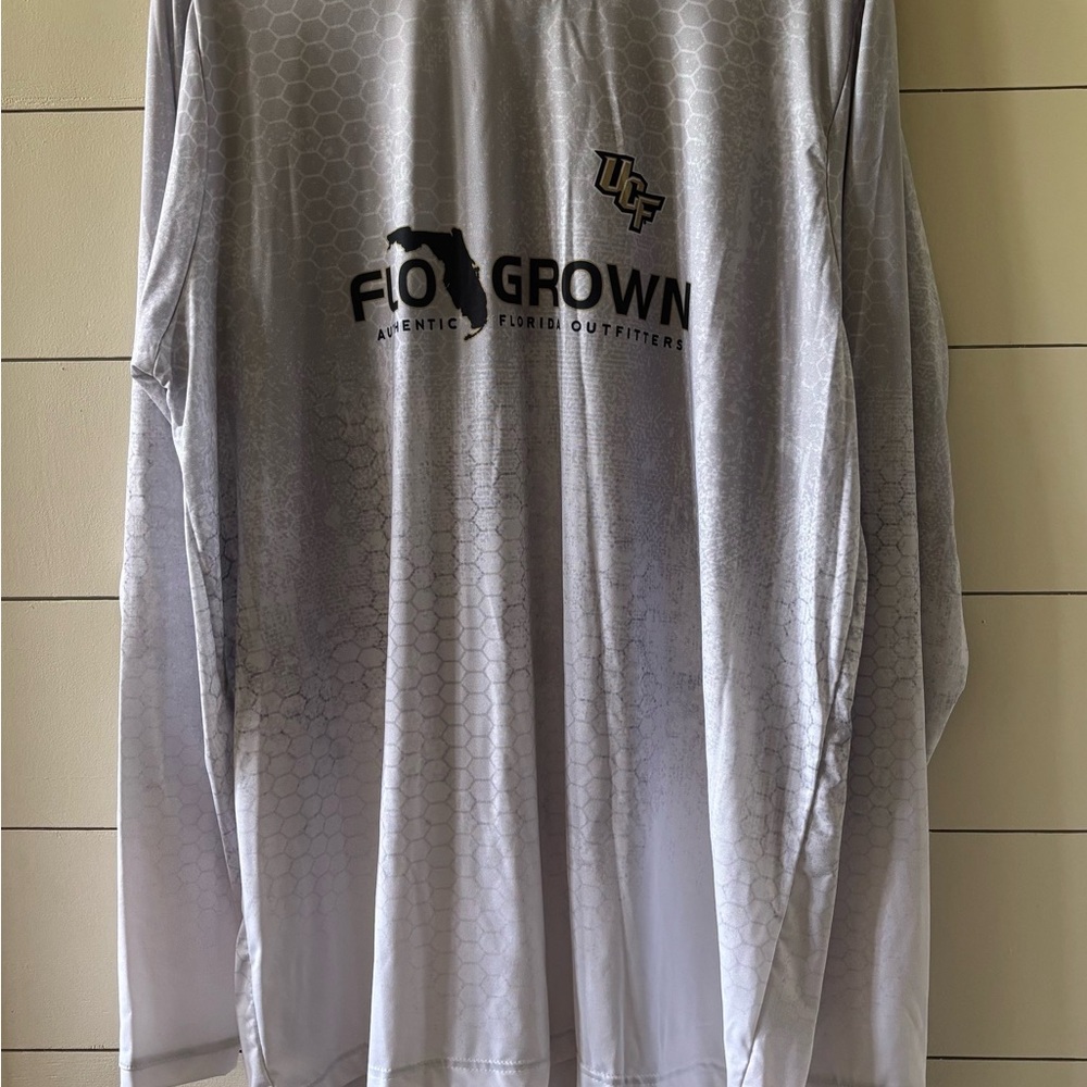 UCF Gray Long Sleeve Dry Fit with Crew Neck